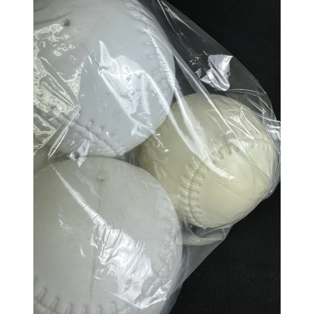 Lot Of 6 Genuine Little Tikes Replacement Plastic Round Ball Baseball T-Ball